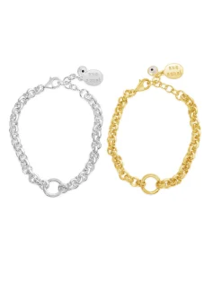 Belcher Chain Pendant Link Bracelet