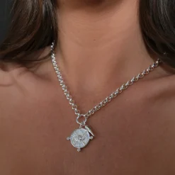 Belcher Chain Pendant Link Necklace