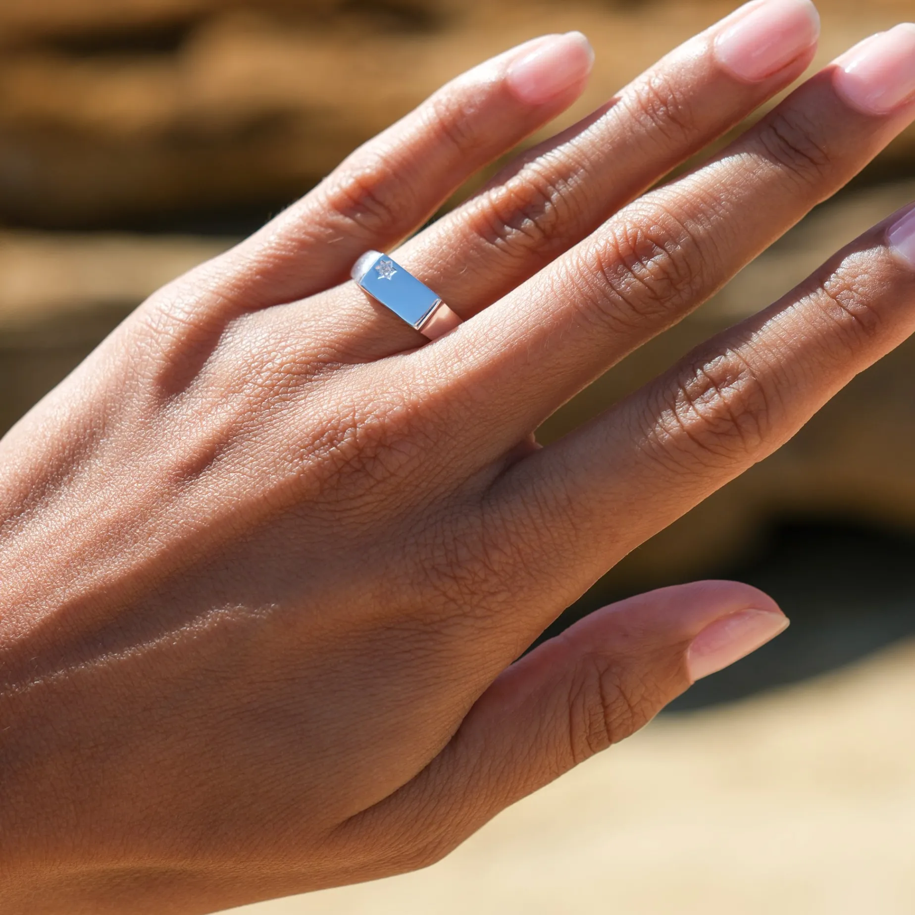 Cherish signet ring