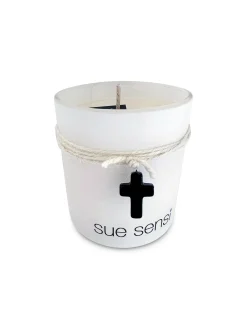 Cross faith candle