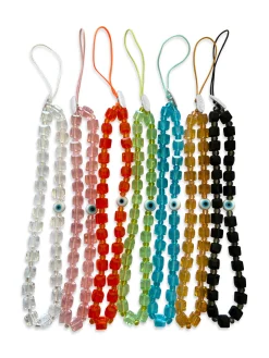 Evil Eye Crystal Phone Strap