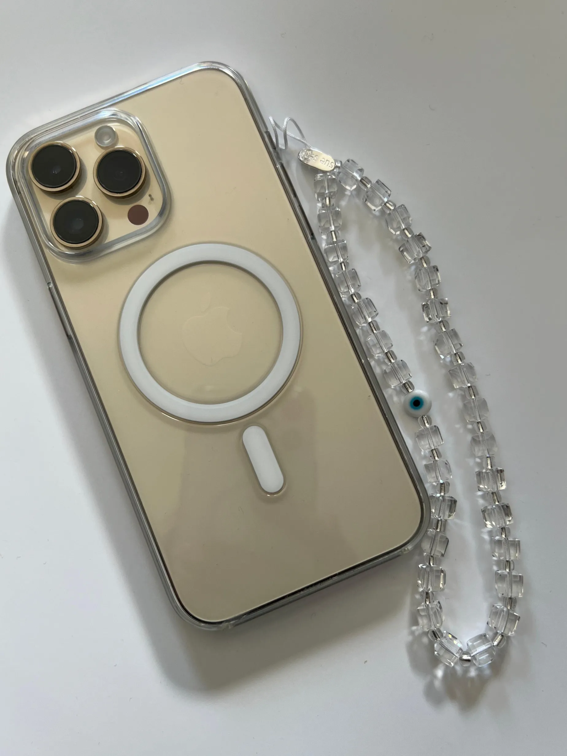 Evil Eye Crystal Phone Strap