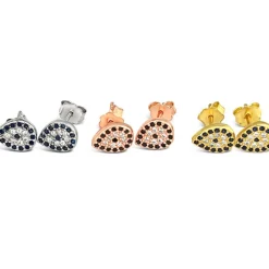 Eye drop earrings