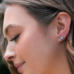 Eye drop earrings