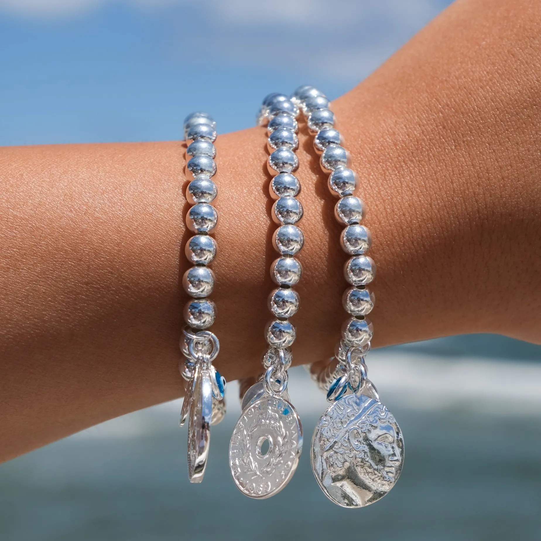 Greek Lucky Coin Bracelet