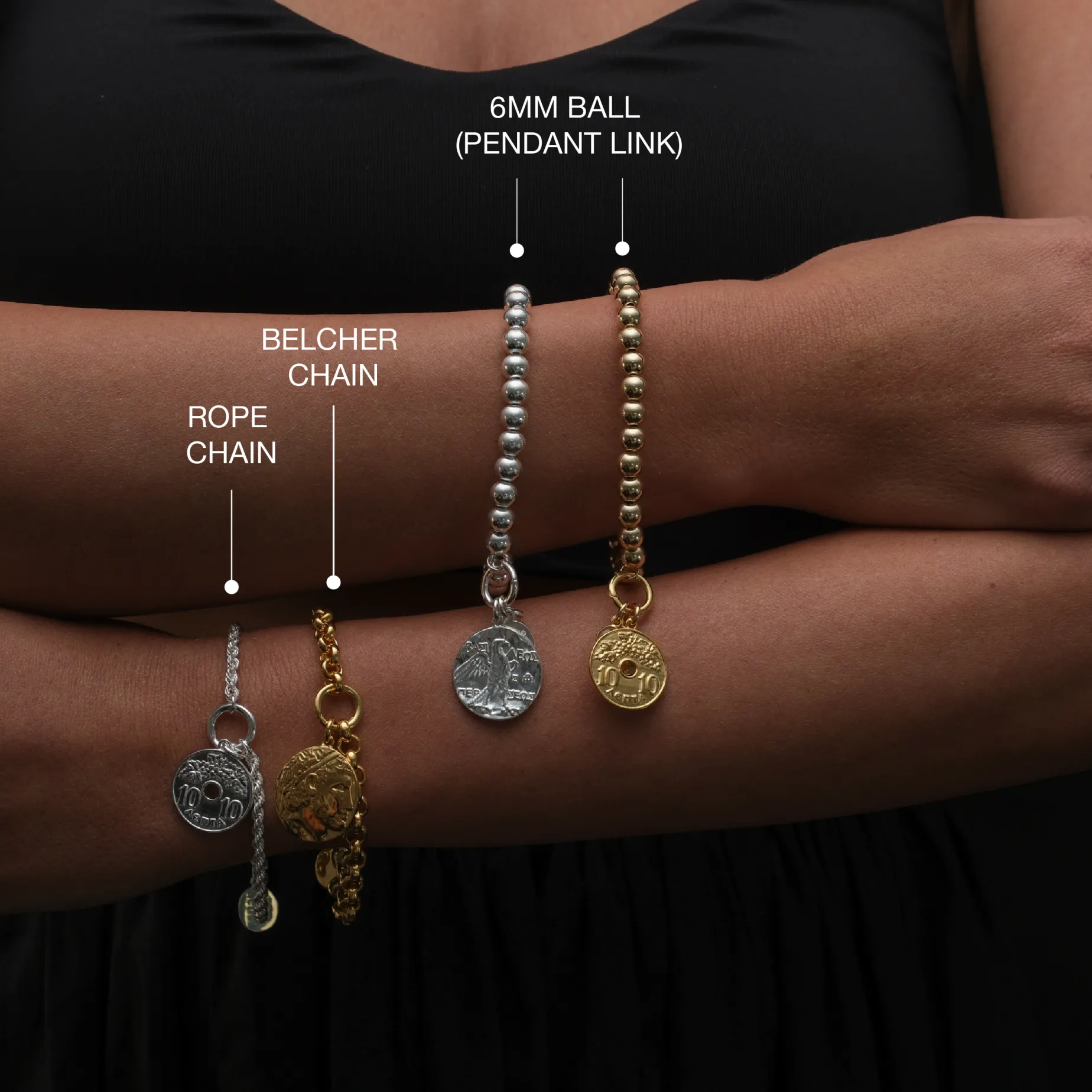 Greek Lucky Coin Bracelet