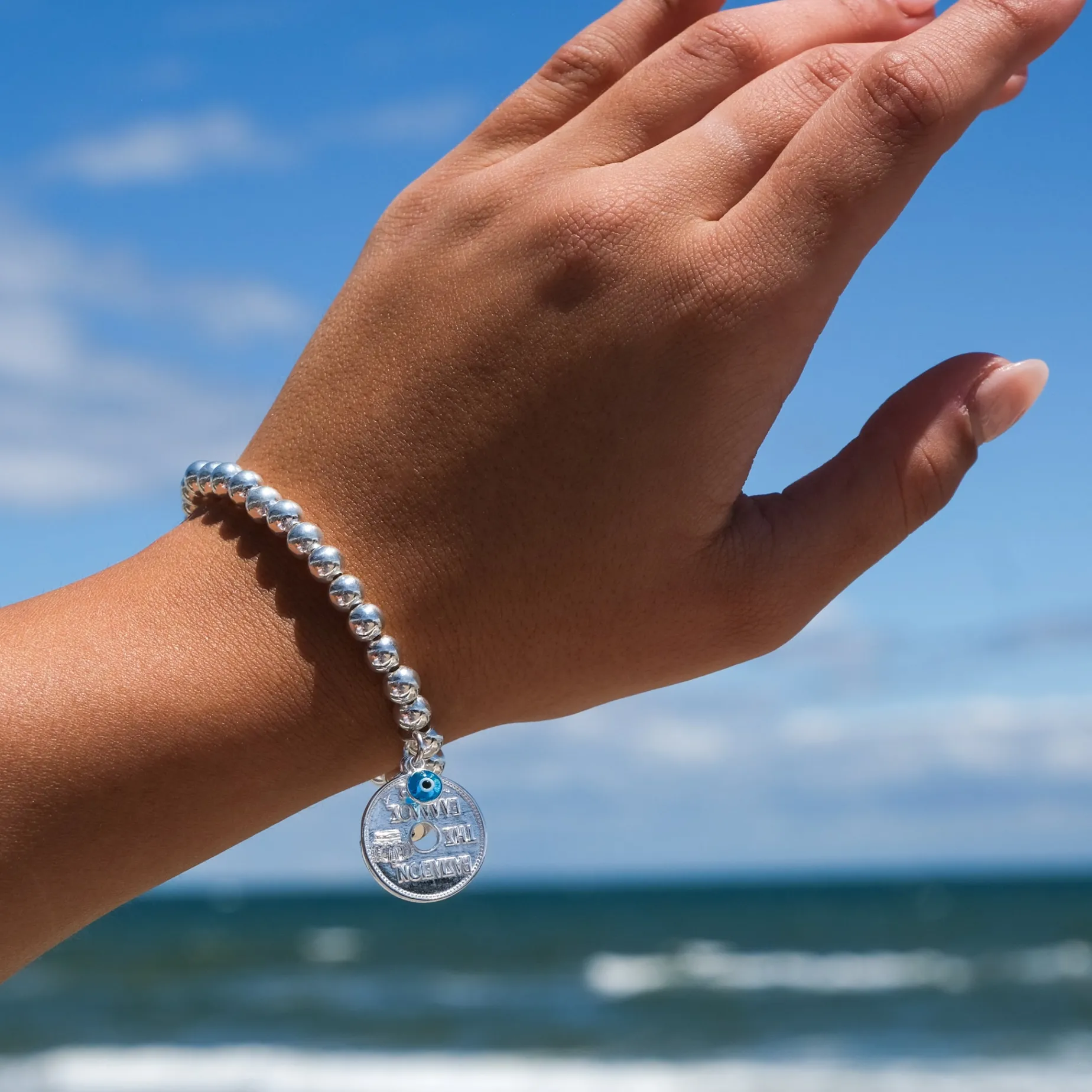 Greek Lucky Coin Bracelet