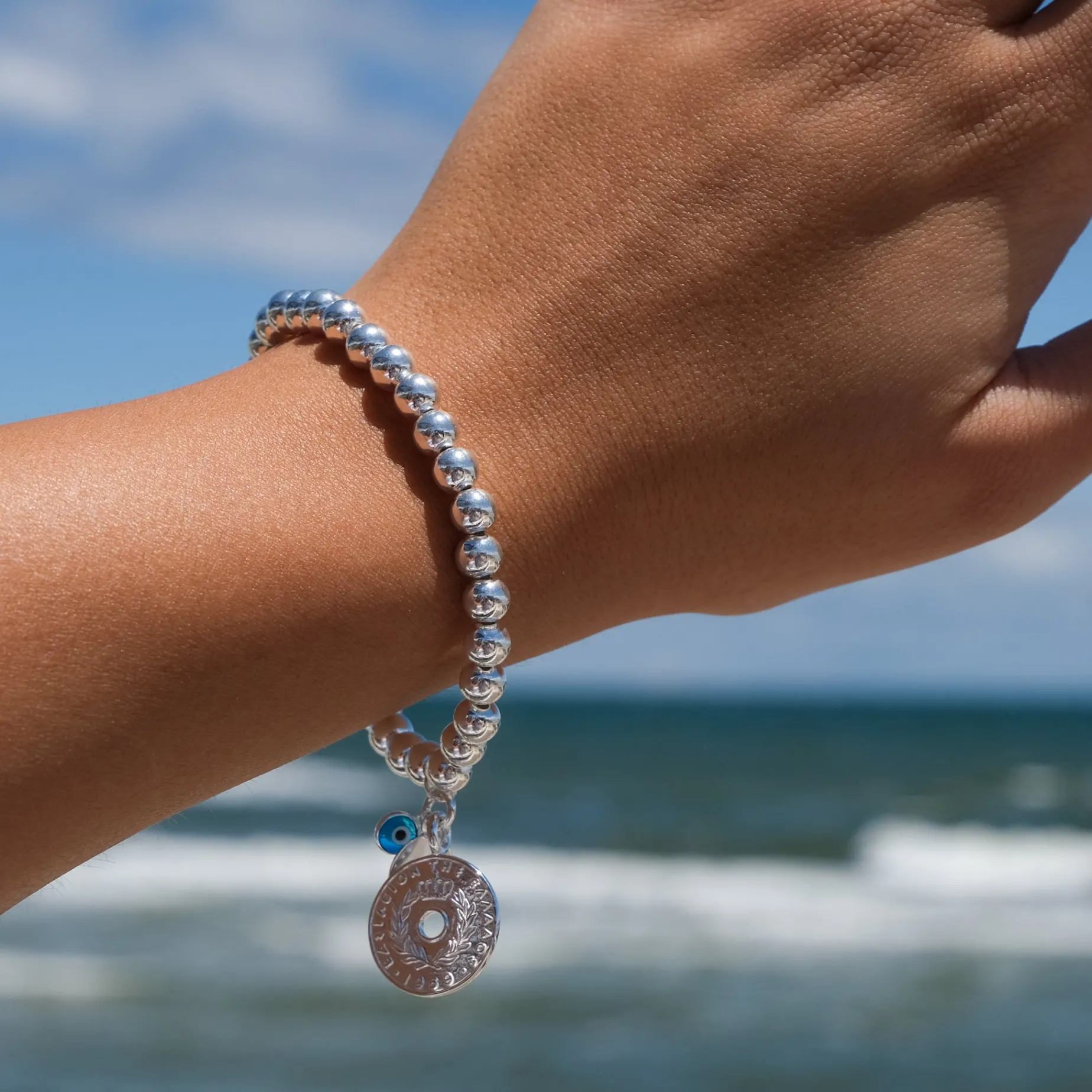 Greek Lucky Coin Bracelet
