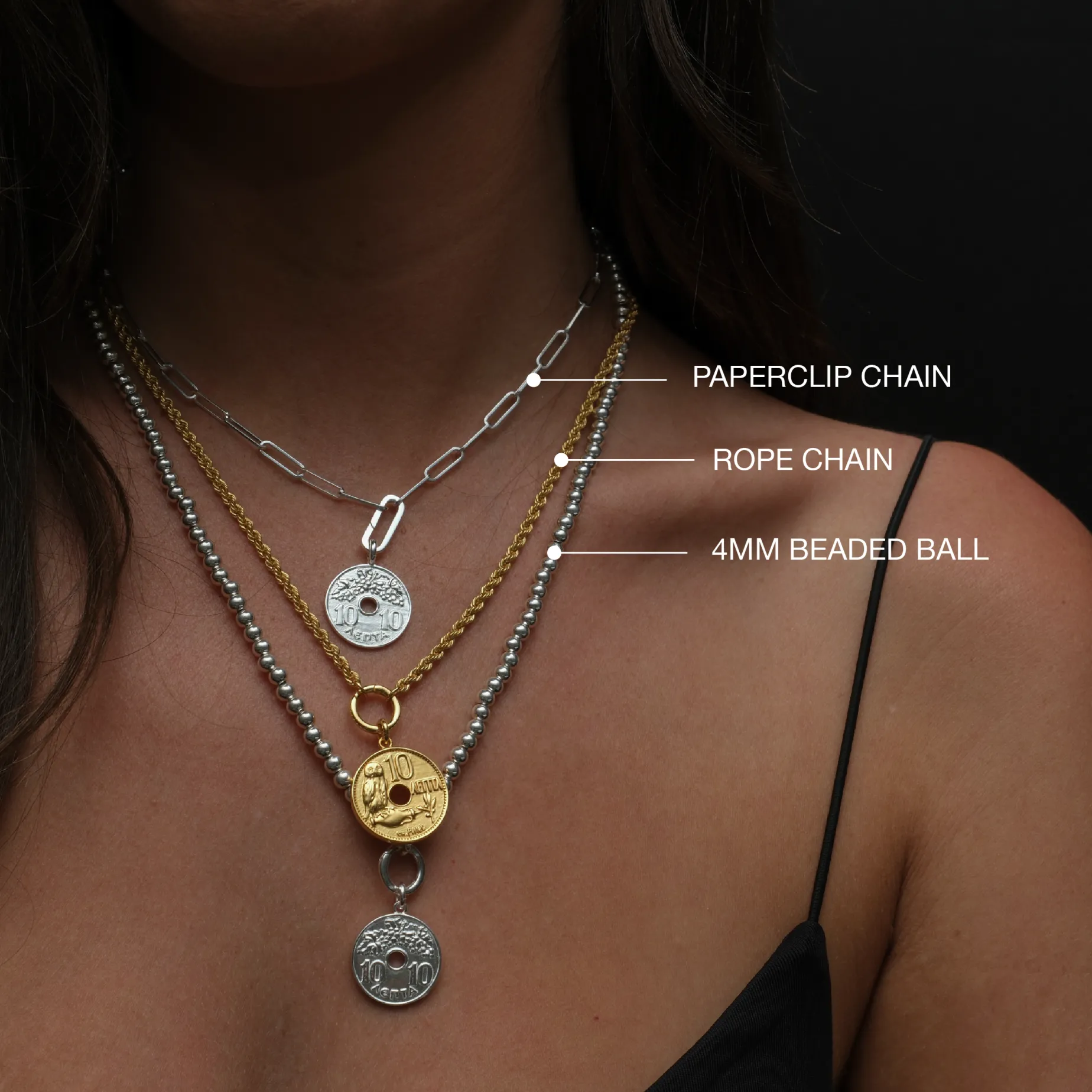 Greek Lucky Coin Necklace