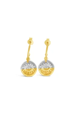 Guiding Moonlight Two Tone Earrings