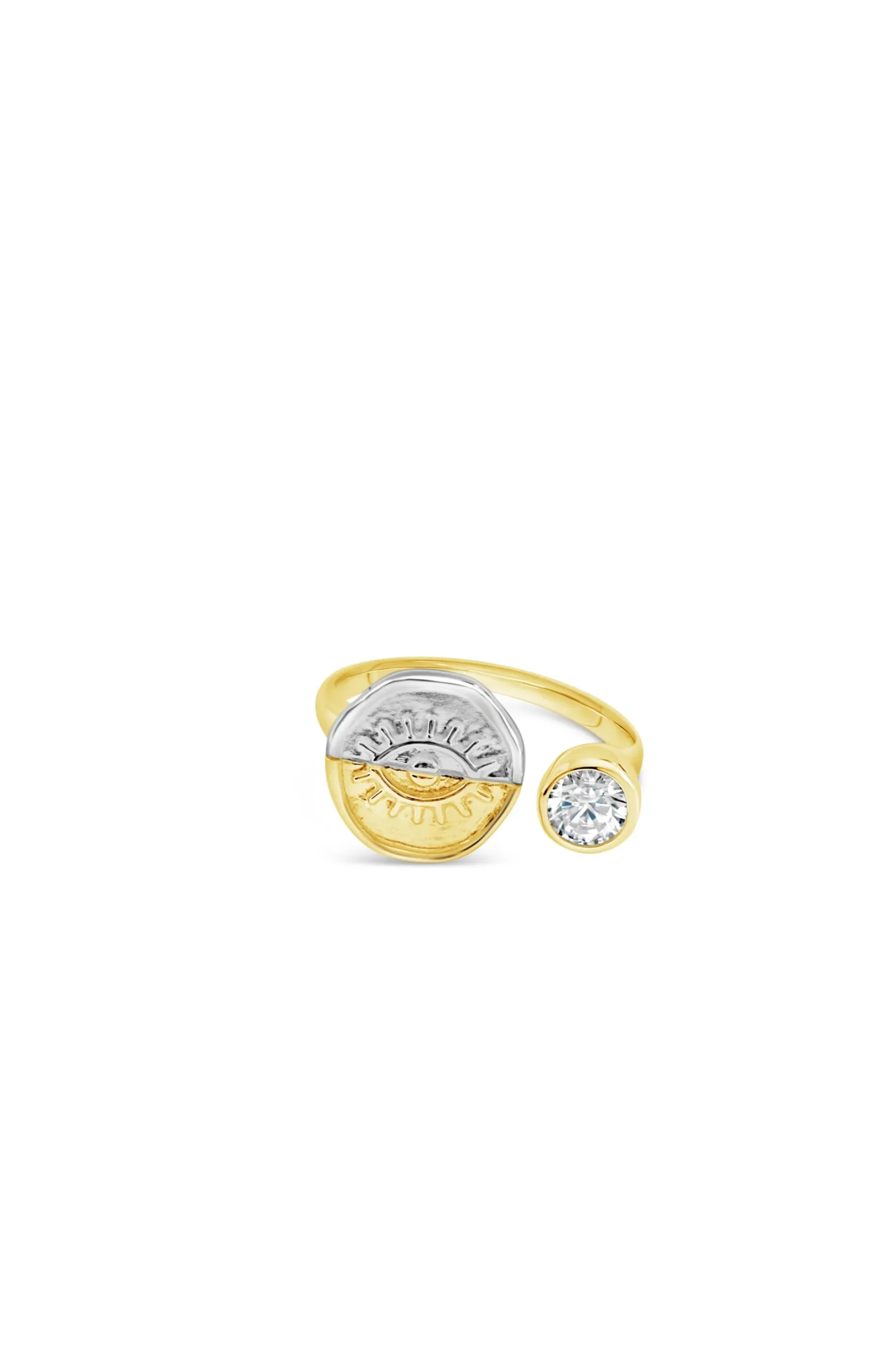 Guiding Moonlight Two Tone Ring