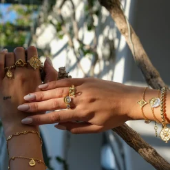 Guiding Moonlight Two Tone Bracelet