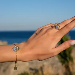 Guiding Moonlight Two Tone Ring