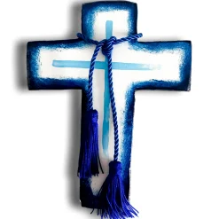 Hope, Faith, Love cross tile