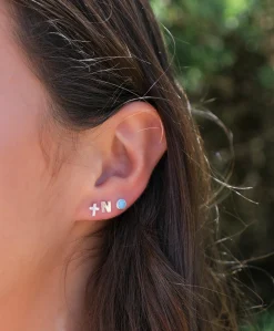 Initial earrings