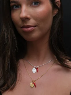 Mother Mary with Chilli Necklace