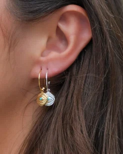 My tiny eye earrings