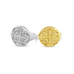 NIKA ICXC Byzantine coin ring