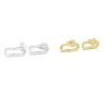 Paperclip Pendant Link Earrings