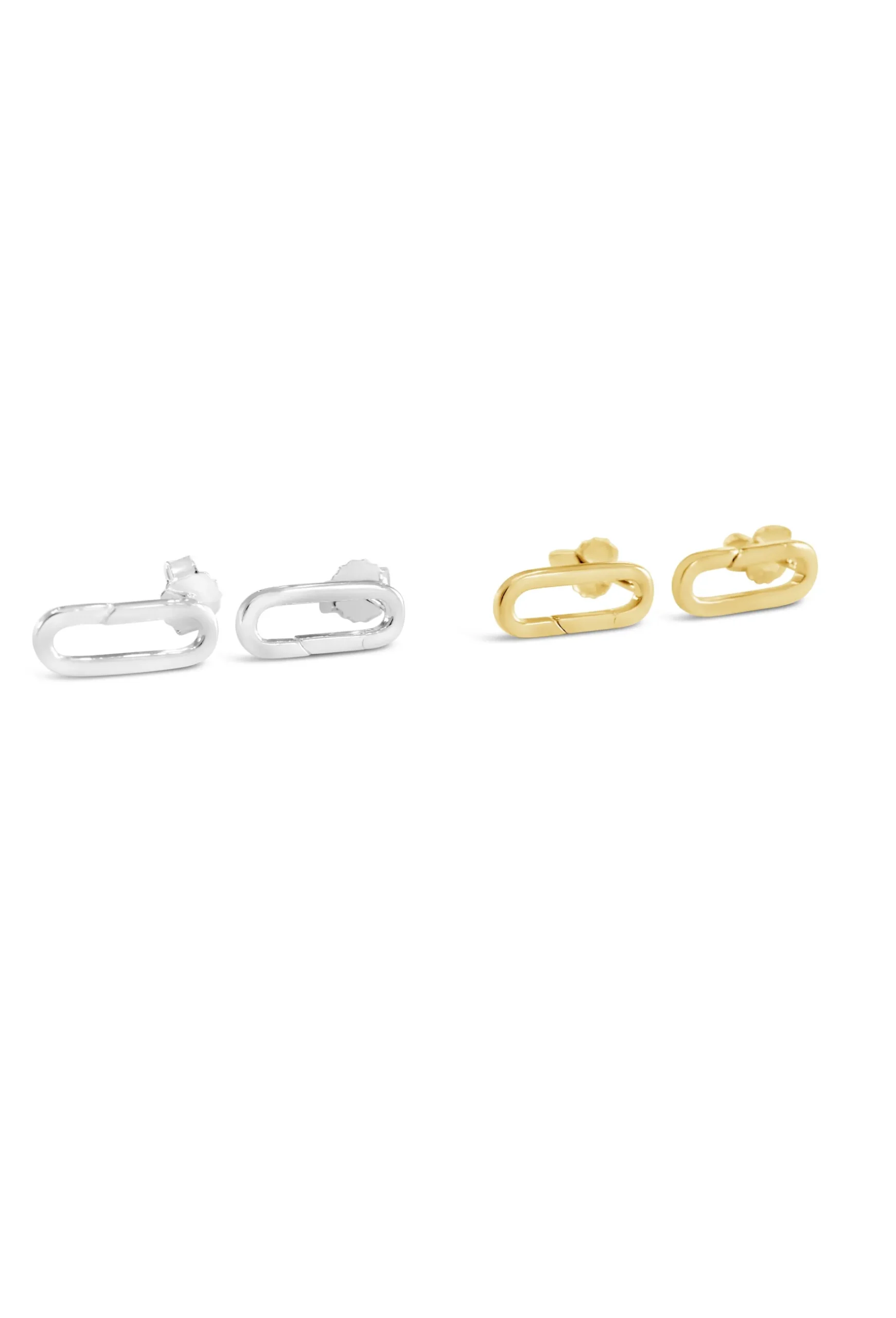 Paperclip Pendant Link Earrings