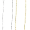 Paperclip Pendant Link Necklace