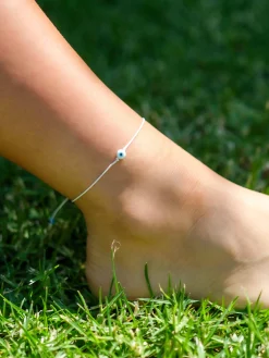 Positive vibes anklet