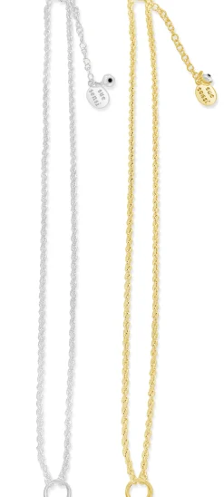 Rope Chain Pendant Link Necklace