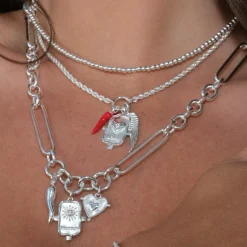 Rope Chain Pendant Link Necklace