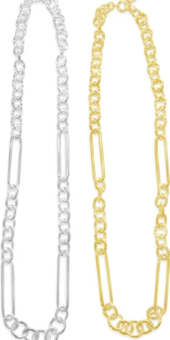 Signature Pendant Link Chain Necklace