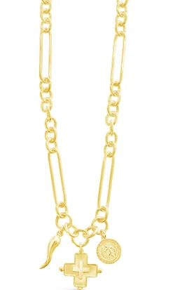 Signature Pendant Link Chain Necklace