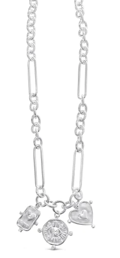 Signature Pendant Link Chain Necklace