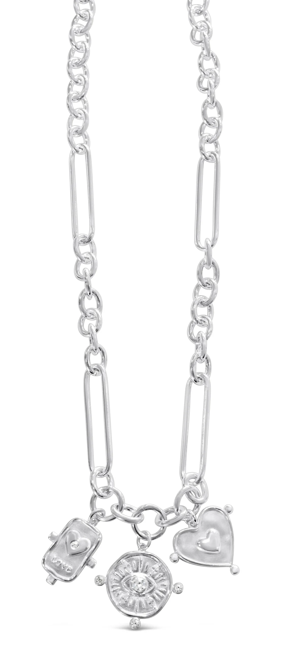 Signature Pendant Link Chain Necklace