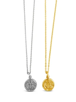 St Benedict Mini Charm Necklace