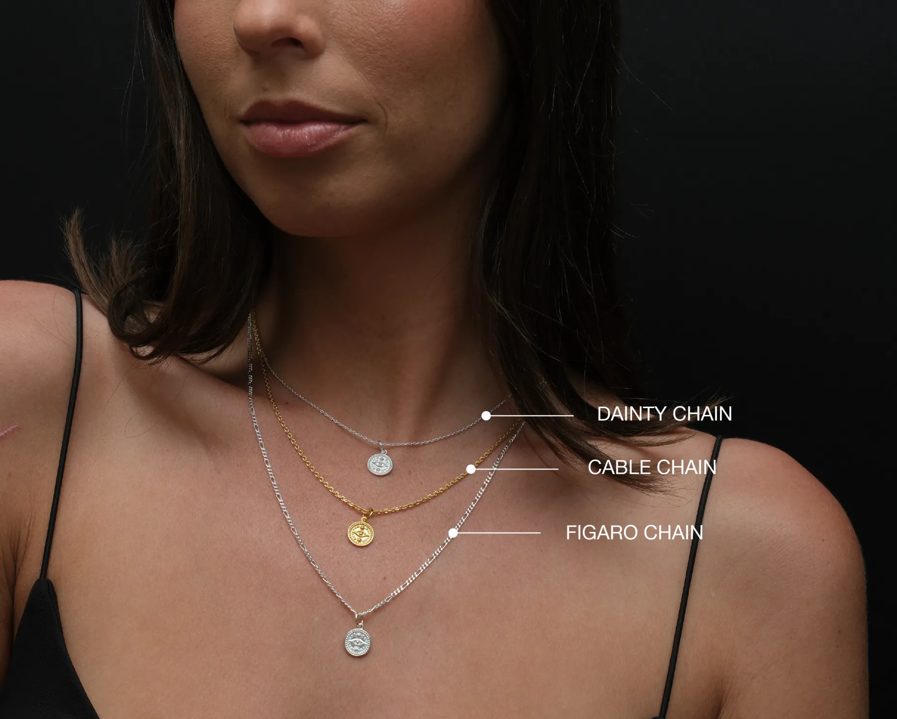 Tiny Detail Eye Necklace